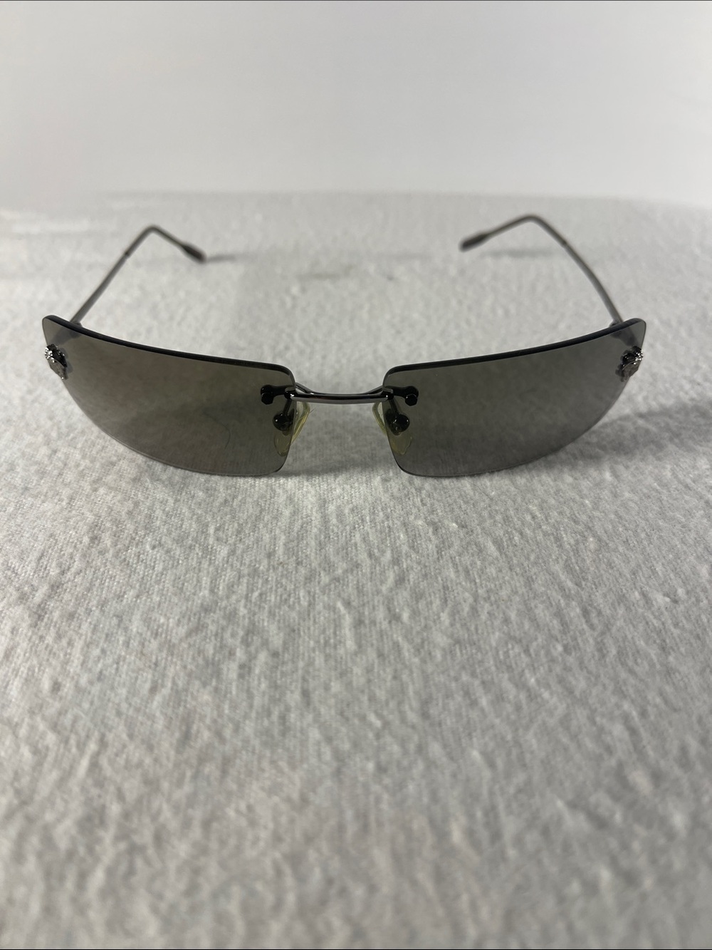 VTG late 90’s to early 2000’s Versace Medusa Rimless glasses MOD N26